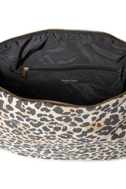 Soft Cotton Leopard Cross Body Bag