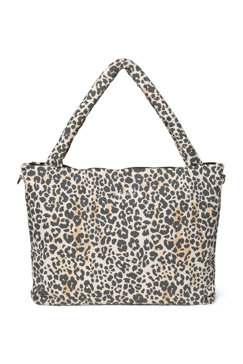 Soft Cotton Leopard Diaper Bag