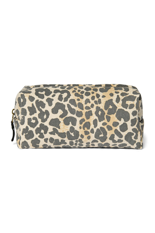 Soft Cotton Leopard Pouch