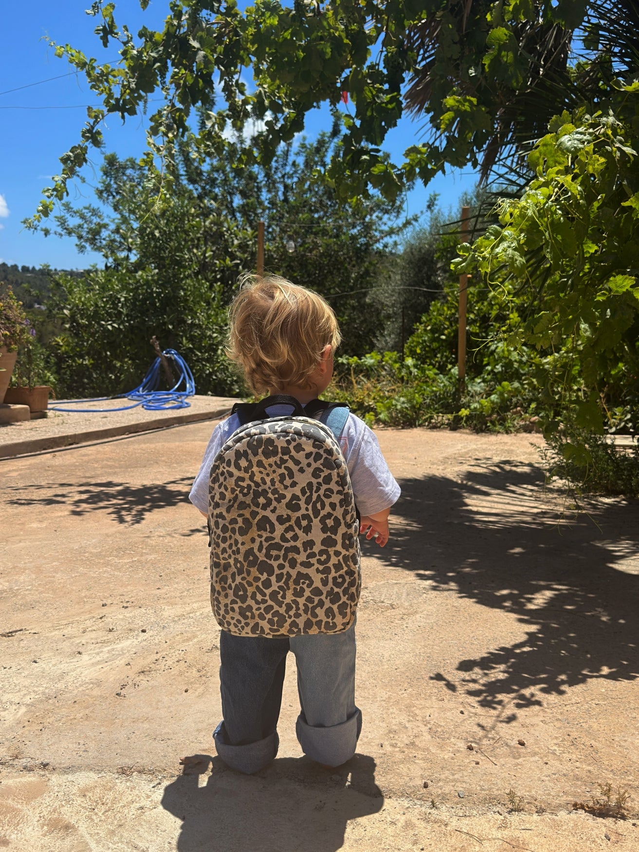Soft Cotton Mini Rugzak | Leopard