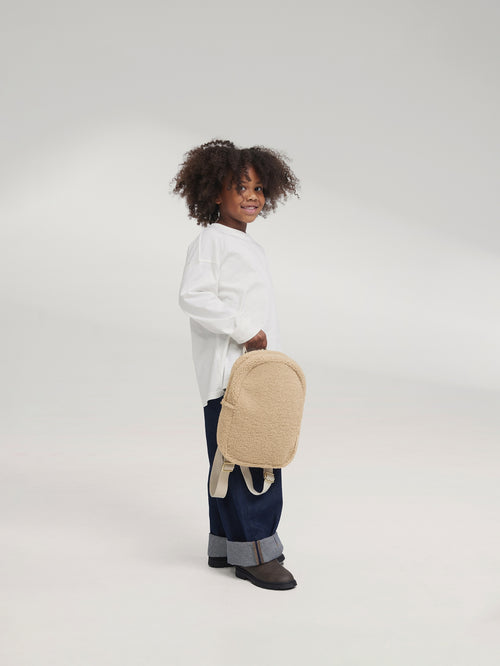 Teddy Mini Sac à dos | Écru