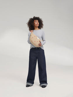 Teddy Mini Sac à bandoulière | Écru Hearts