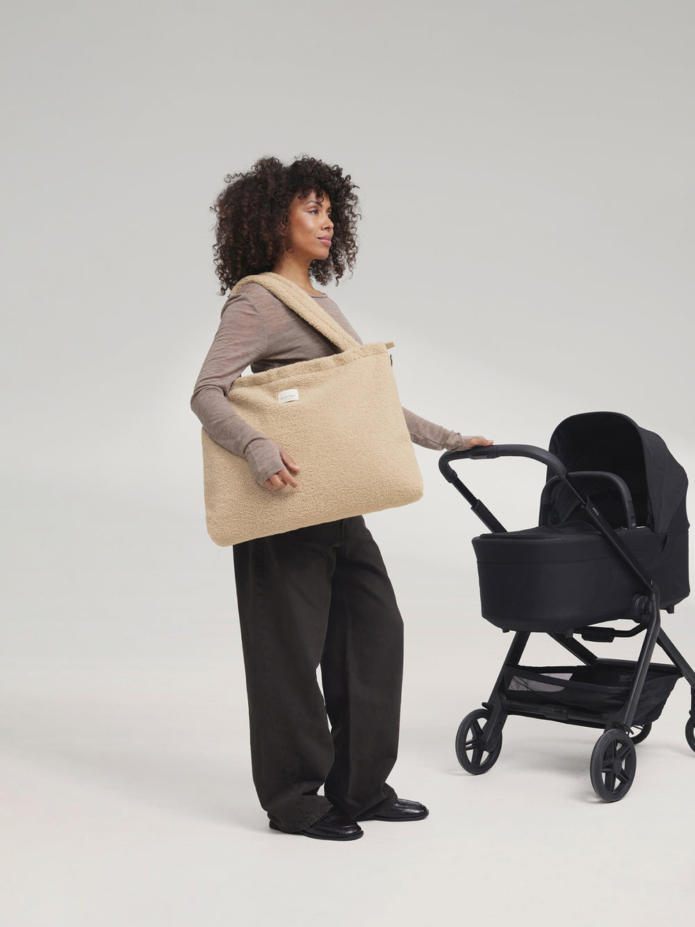 Teddy Diaper Bag | Ecru