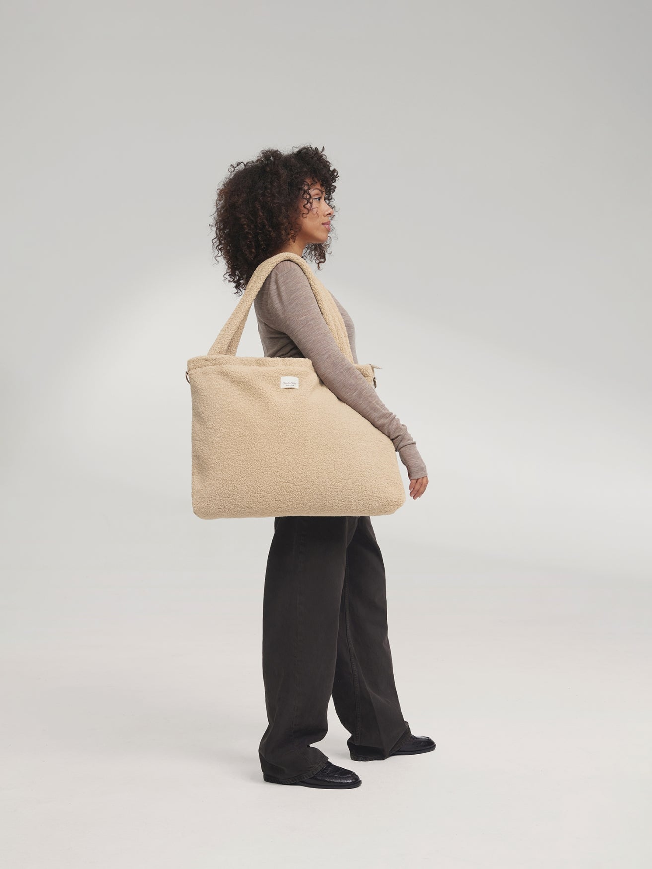 Teddy Diaper Bag | Ecru