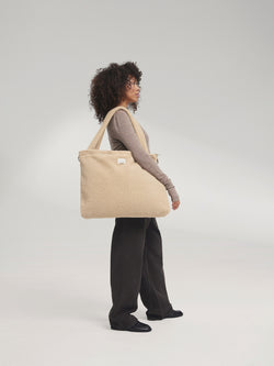 Teddy Diaper Bag | Ecru