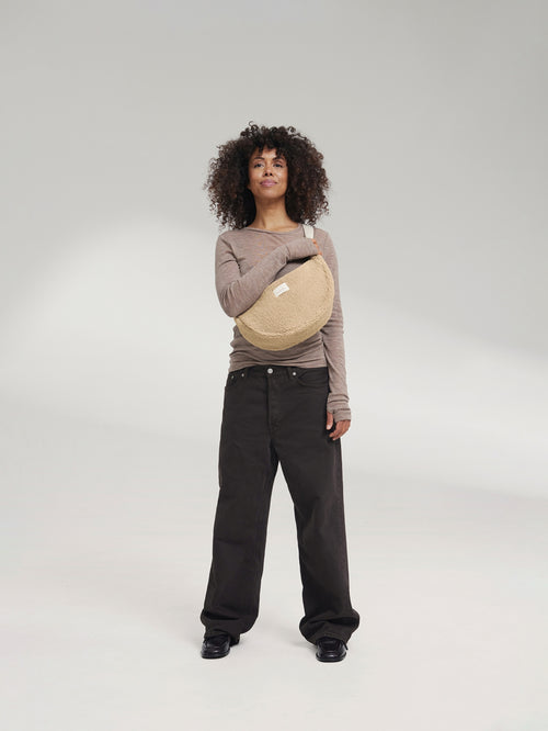 Teddy Adult Fanny Pack | Ecru