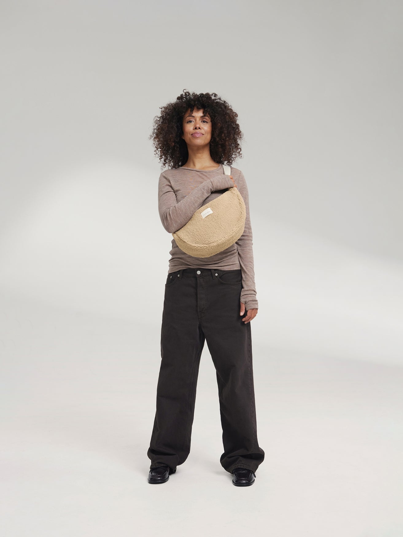 Teddy Adult Fanny Pack | Ecru