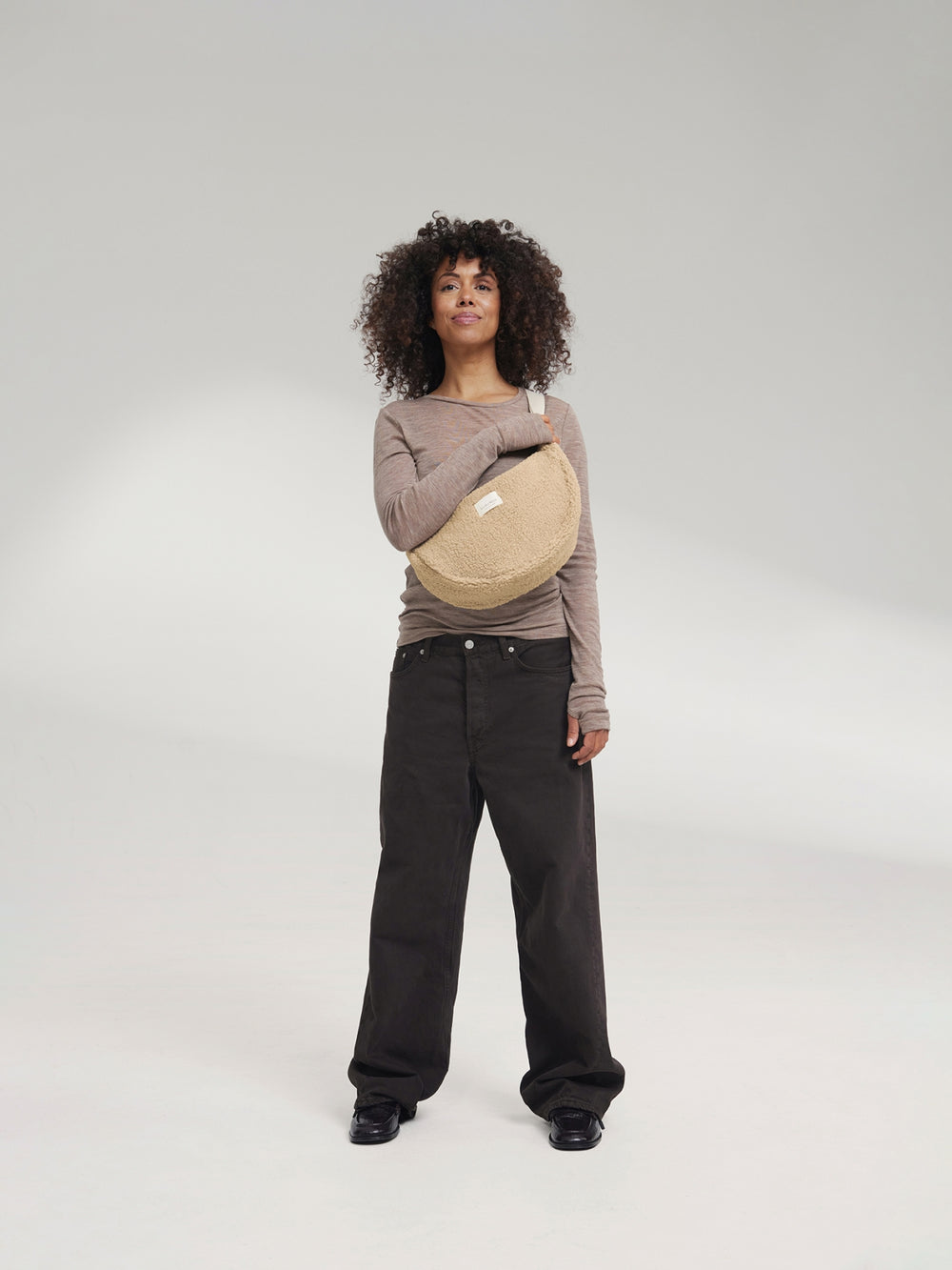 Teddy Adult Fanny Pack | Ecru