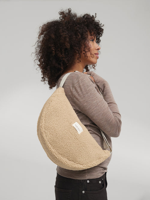 Teddy Adult Fanny Pack | Ecru