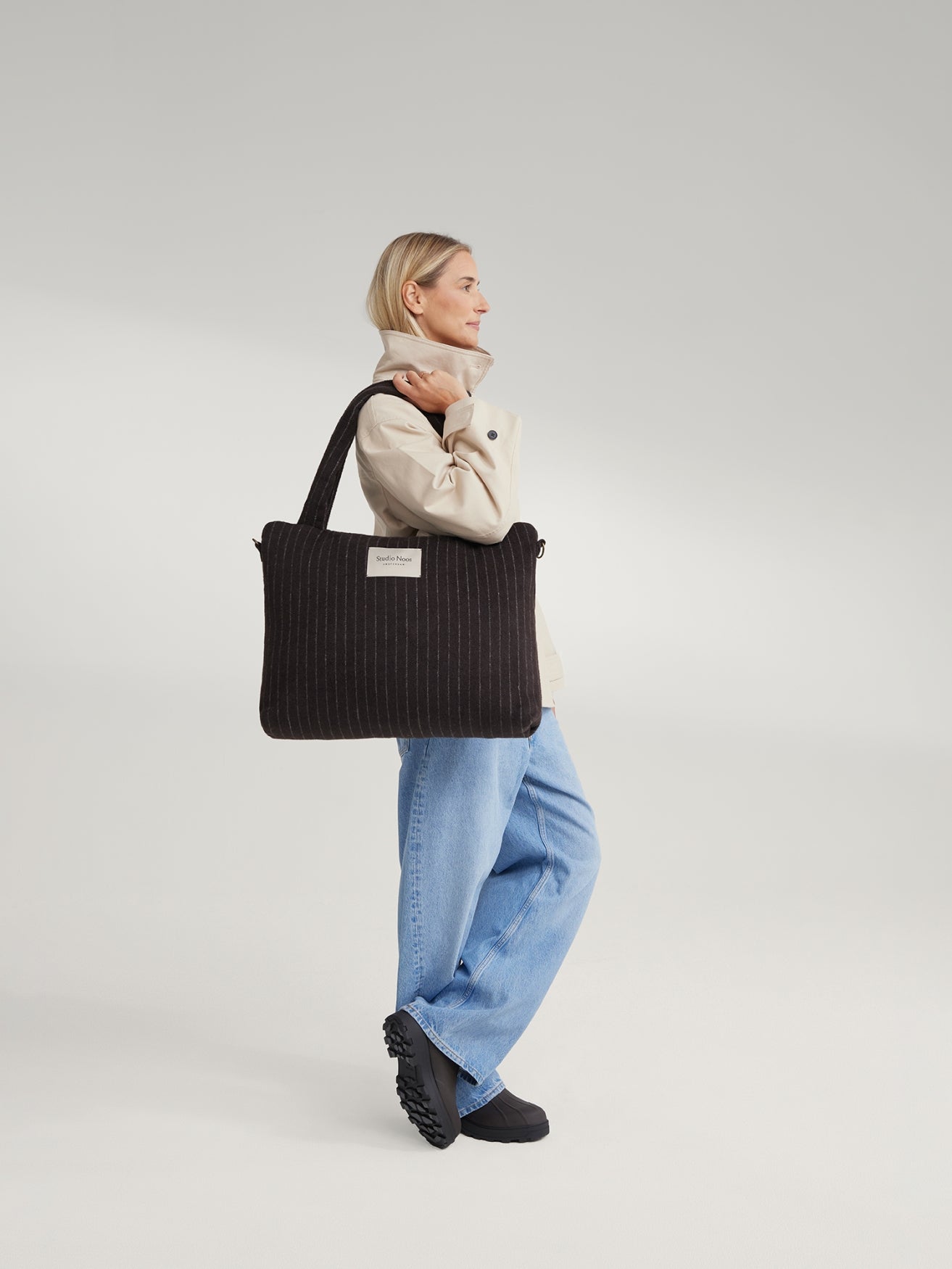 Flanelle craie Sac à langer | Brun