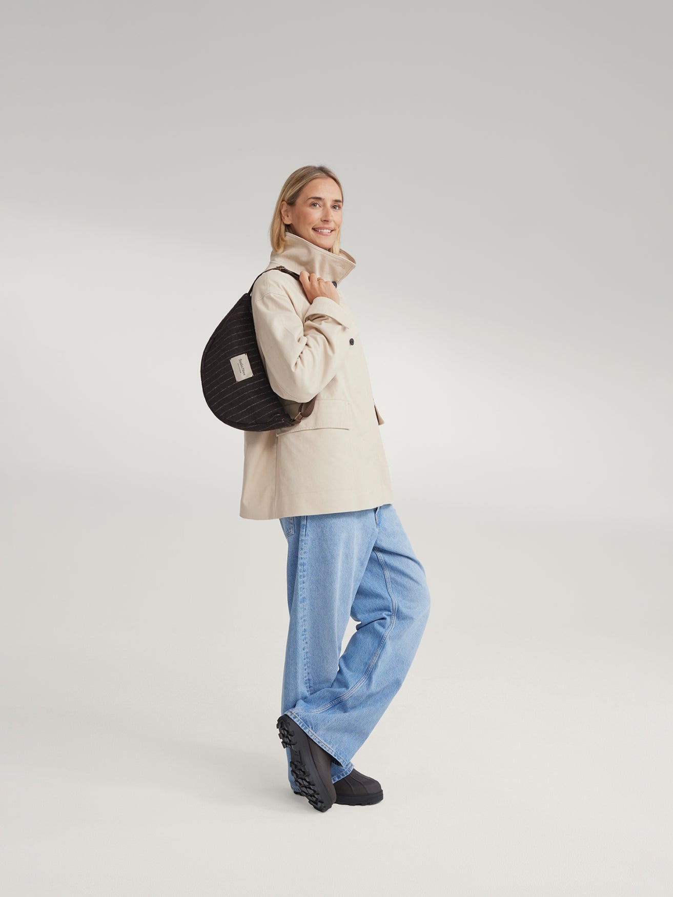 Flanelle craie Fanny Pack | Brun