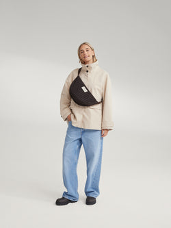 Flanelle craie Fanny Pack | Brun