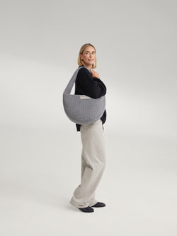 Flanelle craie Cross Body Bag | Gris