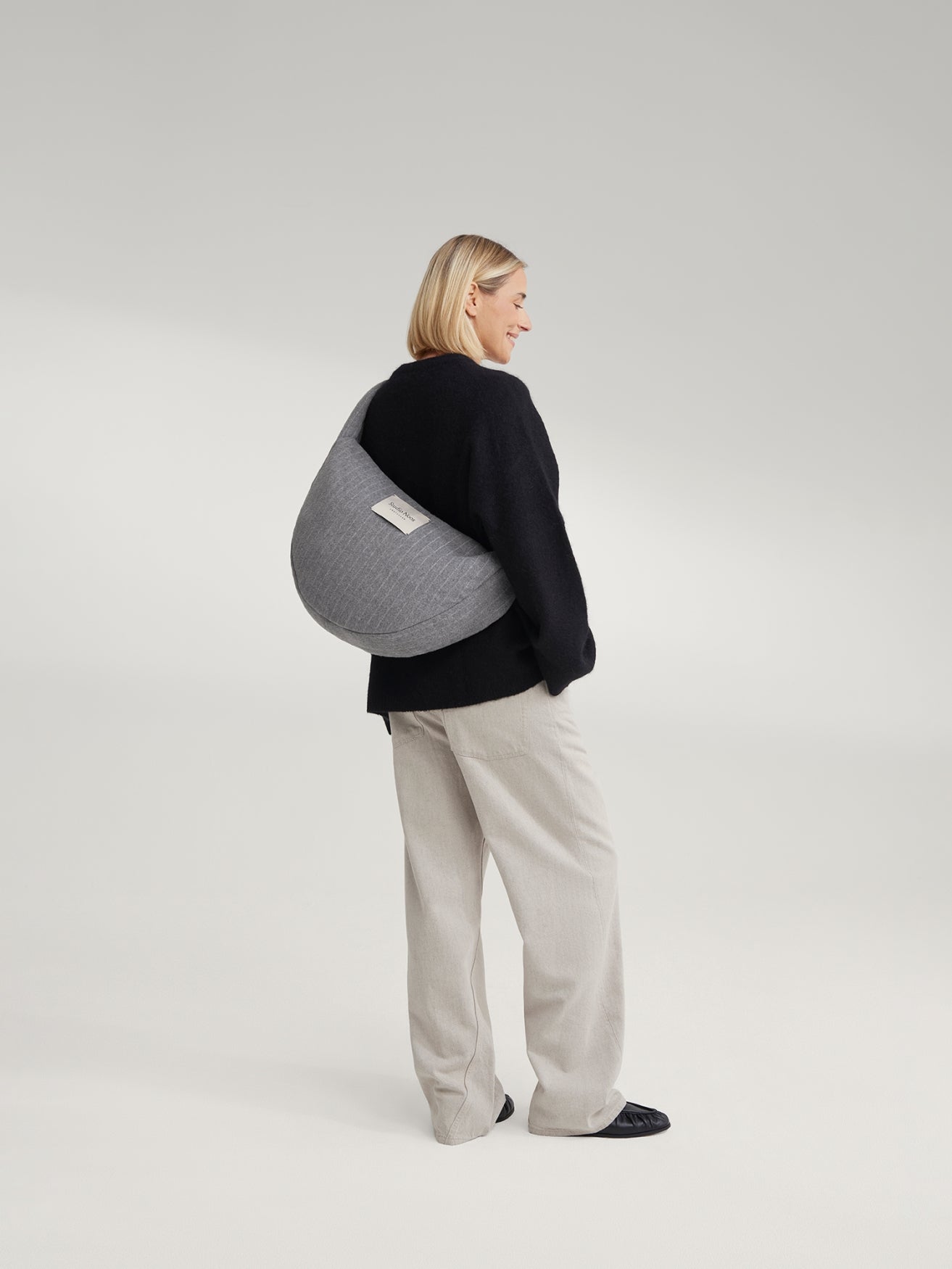 Flanelle craie Cross Body Bag | Gris