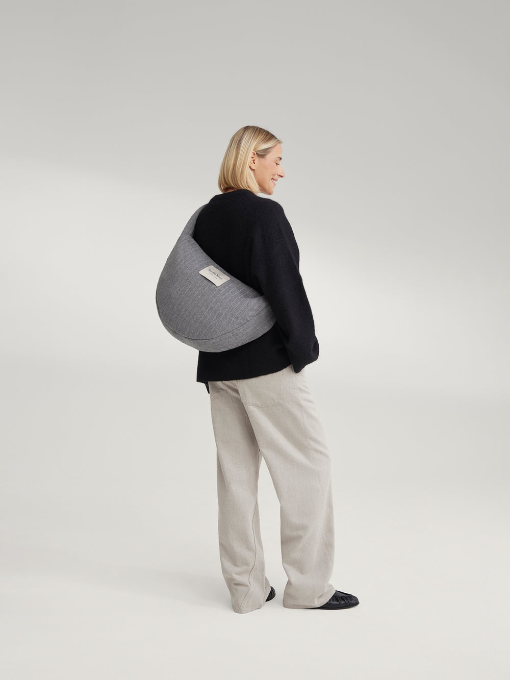 Flanelle craie Cross Body Bag | Gris