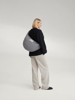 Flanelle craie Cross Body Bag | Gris