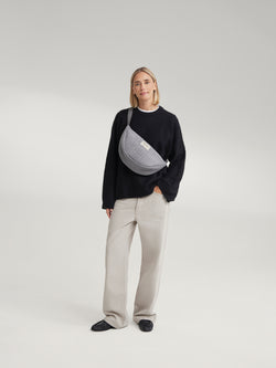 Flanelle craie Fanny Pack | Gris