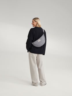 Flanelle craie Fanny Pack | Gris
