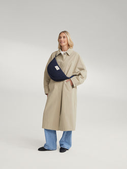 Flanelle craie Fanny Pack | Bleu