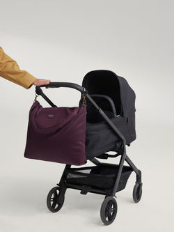 Technical Puffy Diaper Bag | Burgundy