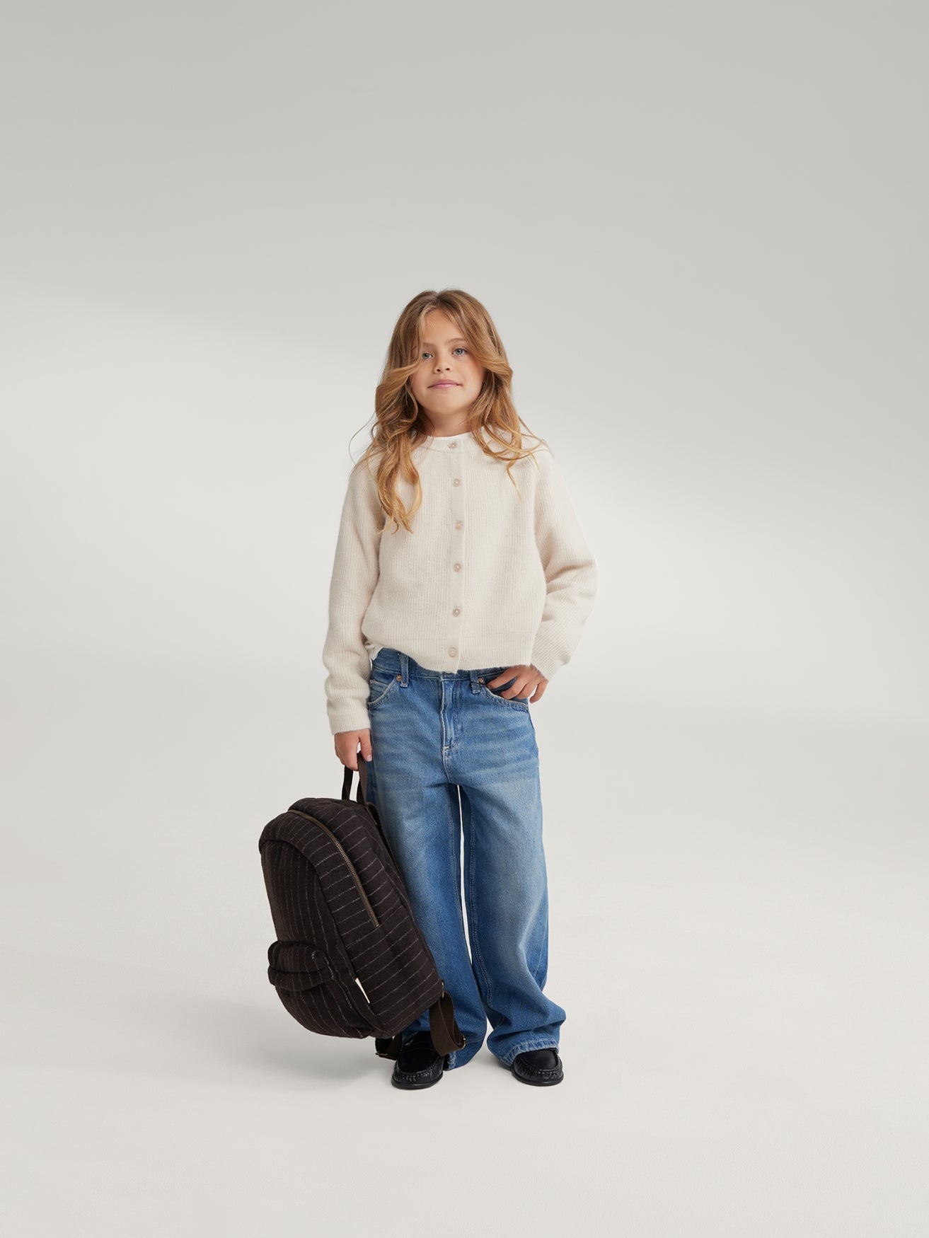 Flanelle craie Midi Sac à dos | Brun