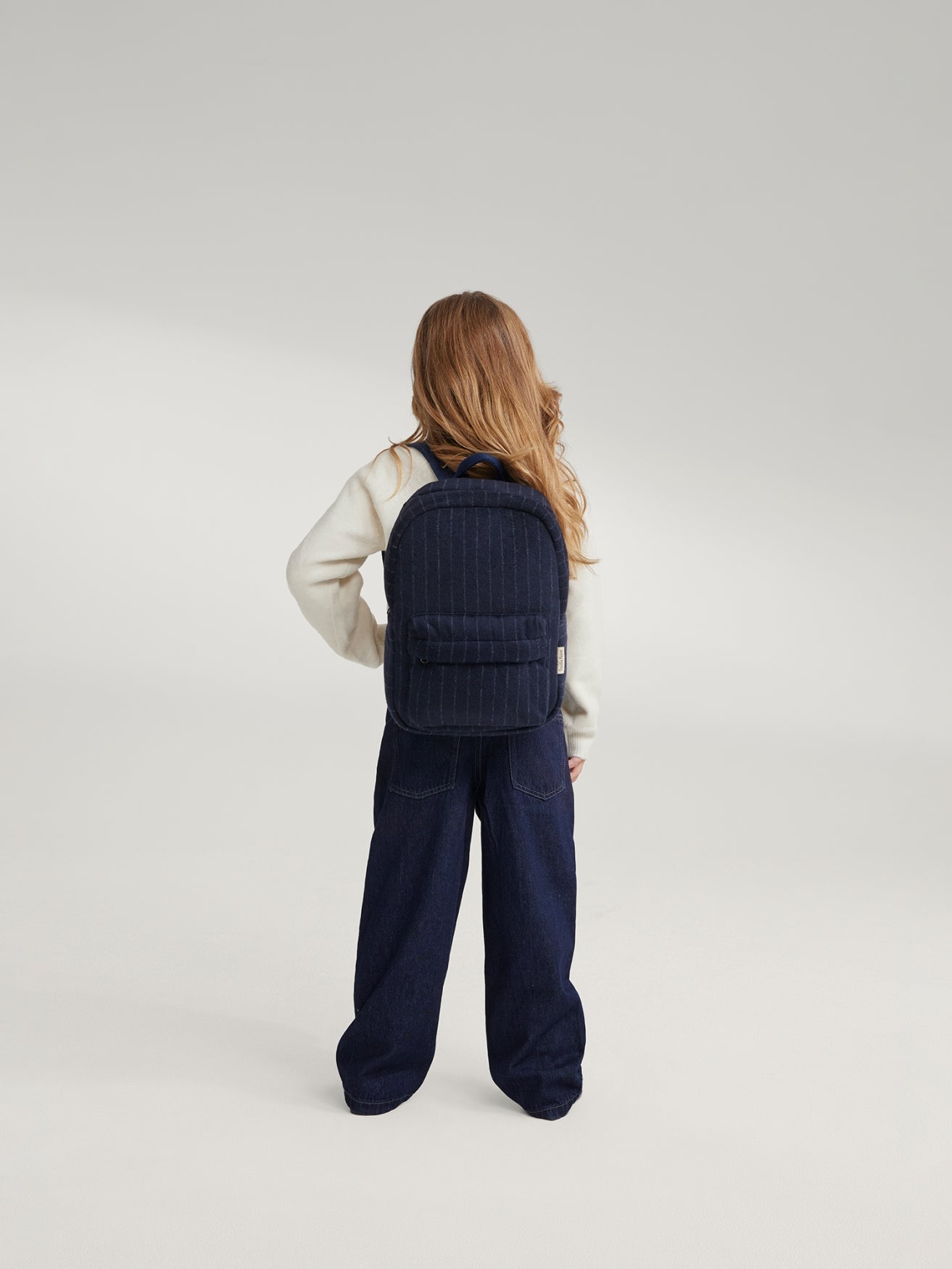 Flanelle craie Midi Sac à dos | Bleu