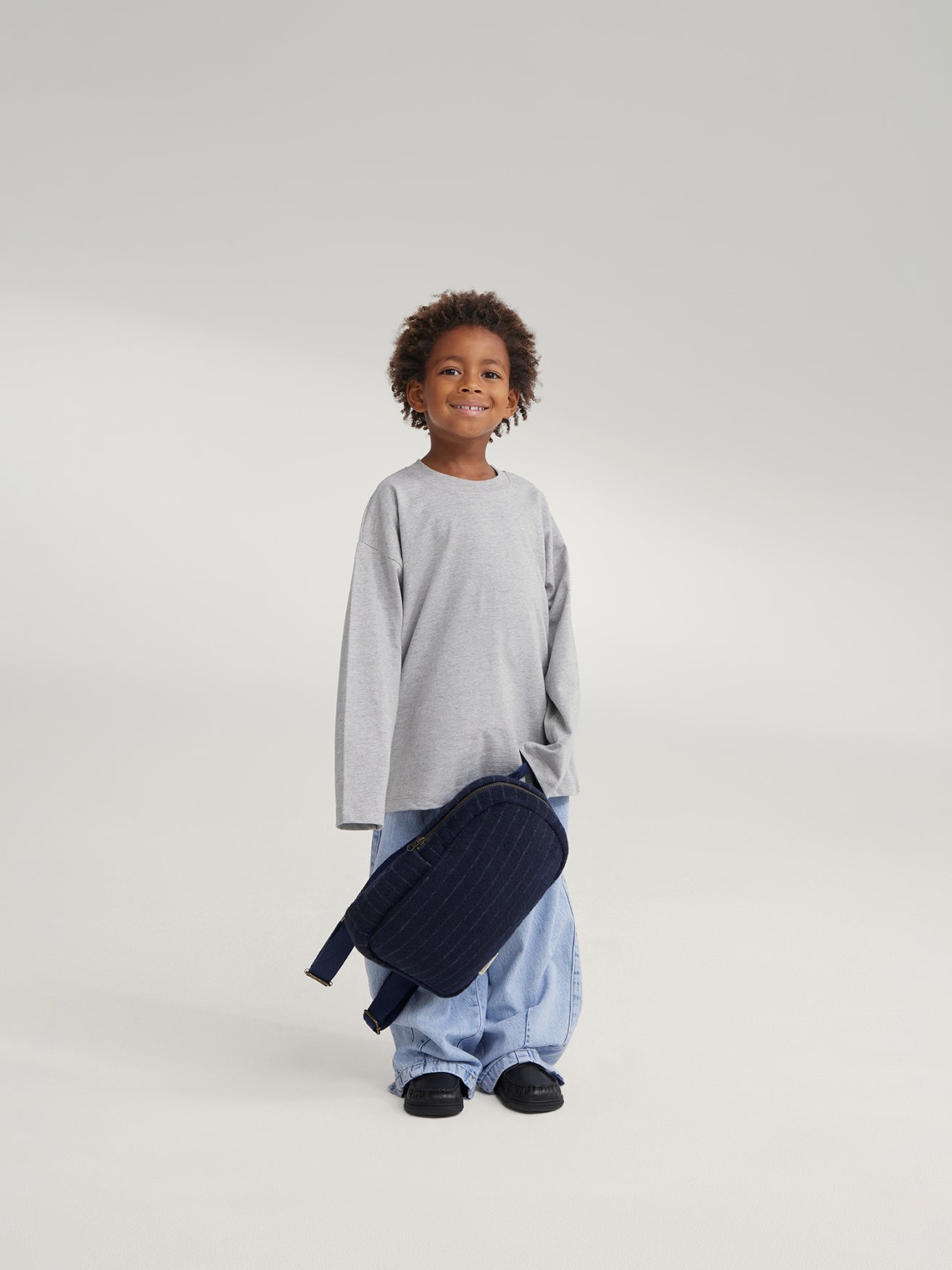 Flanelle craie Mini Sac à dos | Bleu