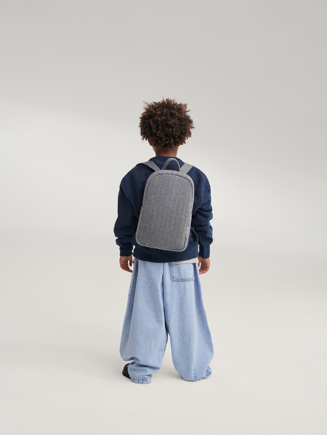Flanelle craie Mom Bag | Gris