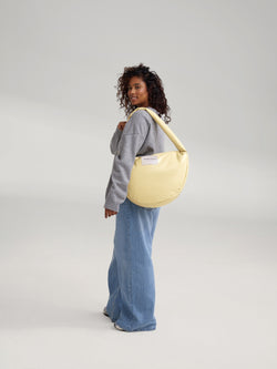 Vegan Leather Cross Body Bag | Butter Yellow