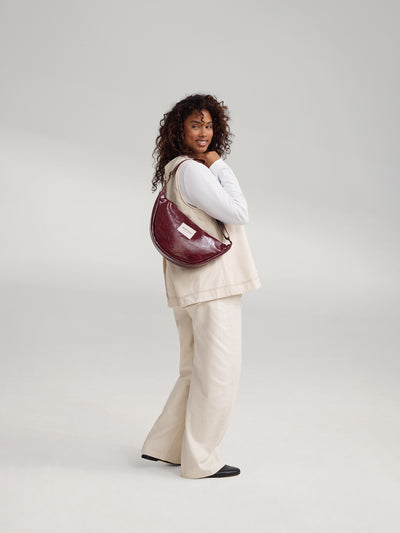 Vegan Leather Adult Fanny Pack | Burgundy