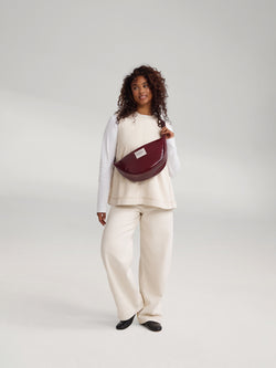 Vegan Leather Adult Fanny Pack | Burgundy