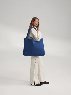 Denim Mom Bag | Donkerblauw
