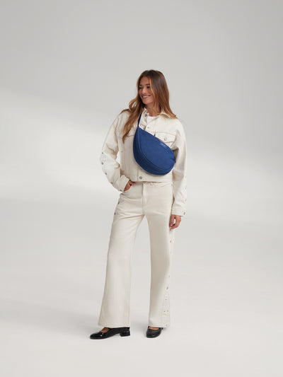 Denim Adult Fanny Pack | Dark Blue