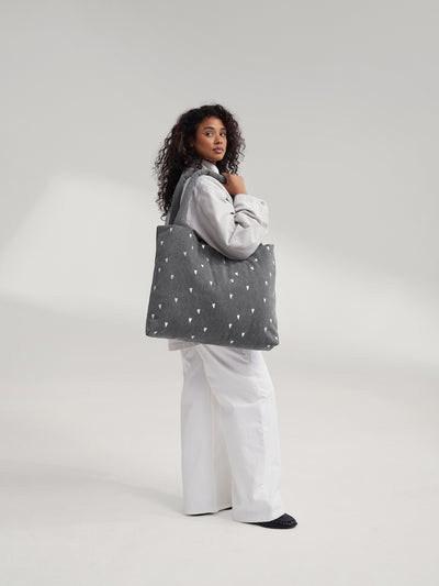 Denim Sac à langer | Gris Hearts
