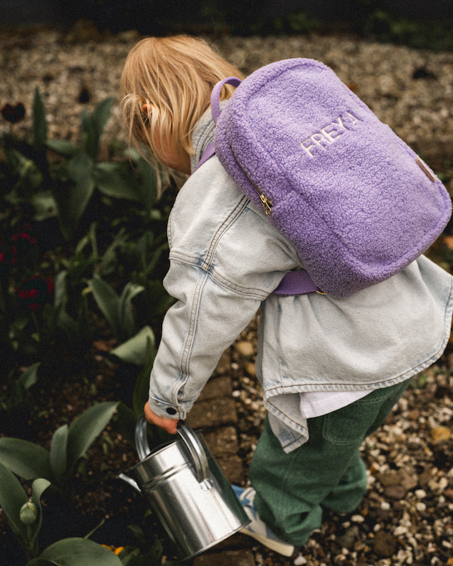 Lilac Teddy Mini Backpack