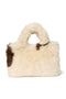 Holy Cow Faux Fur Mini Handbag