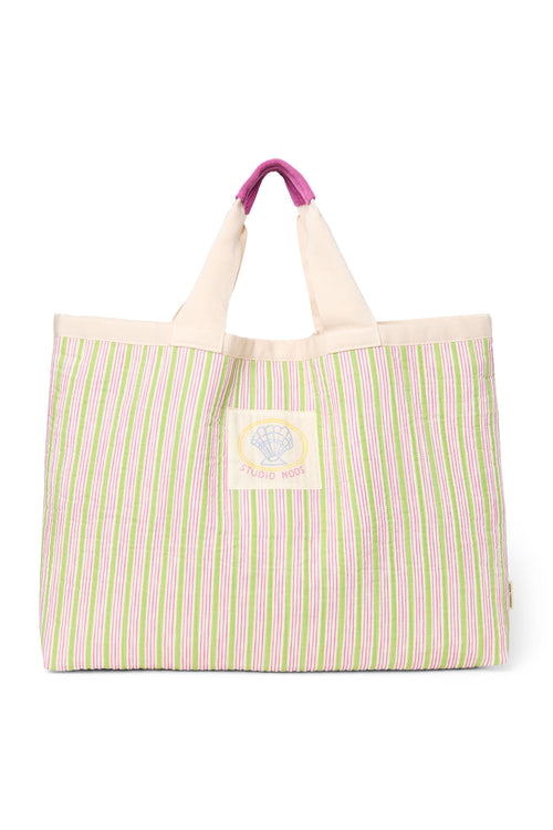 Titane Cotton Striped Beach Bag
