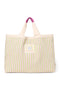 Titane Cotton Striped Beach Bag