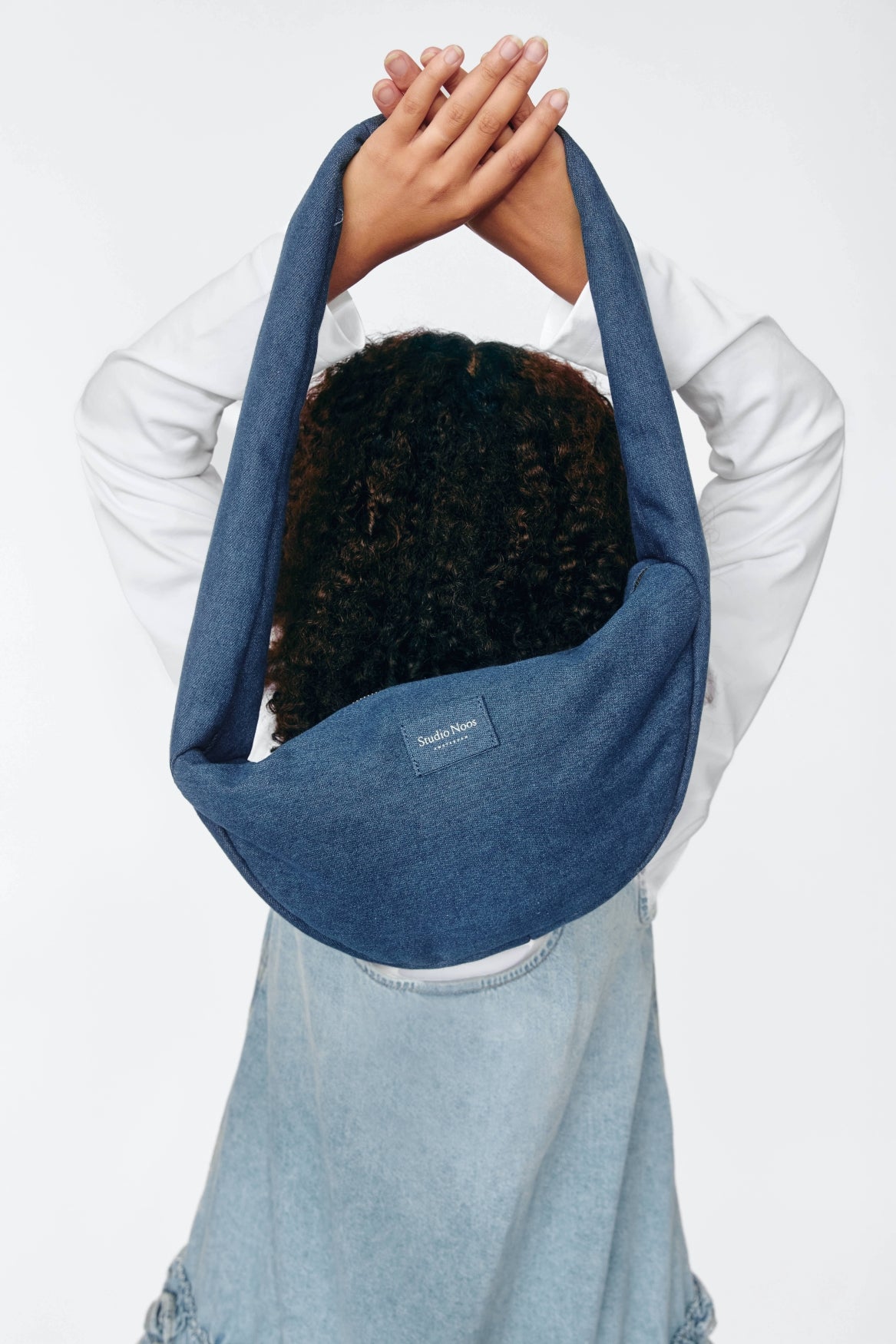 Denim Mini Cross Body Bag | Dark Blue