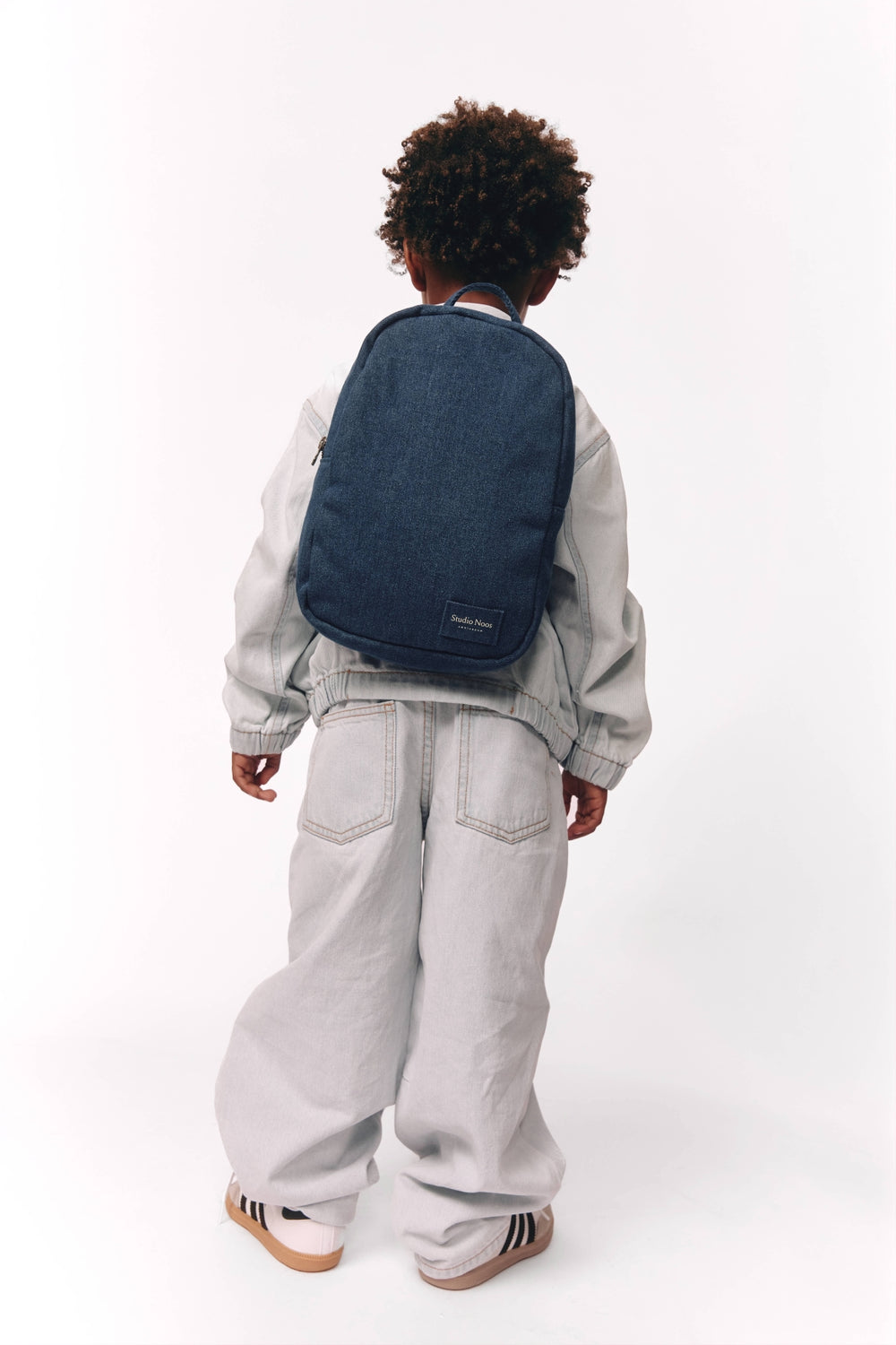 Denim Mini Backpack | Dark Blue