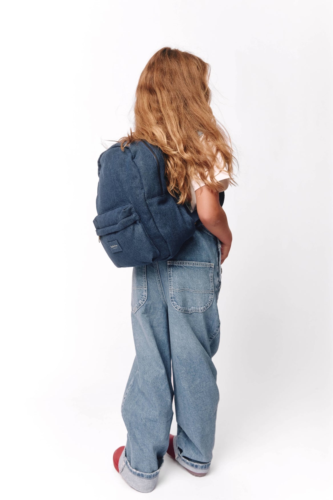 Denim Midi Backpack | Dark Blue