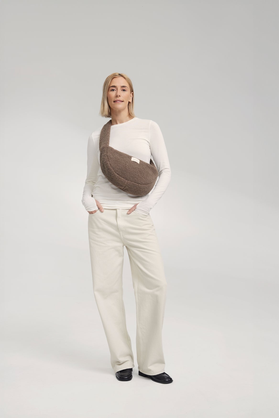 Teddy Mini Crossbody Tas | Bruine