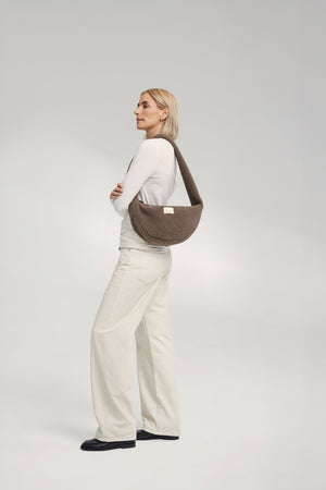 Teddy Mini Cross Body Bag | Brown