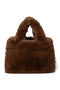 Faux Fur Mini Handbag | Brown
