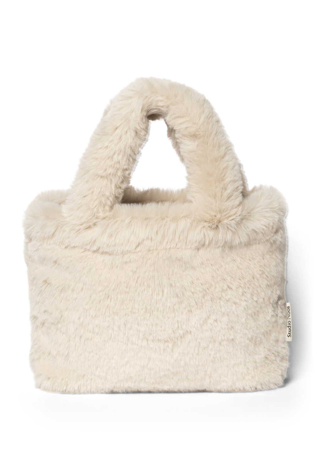 Faux Fur Mini Handtas | Naturel