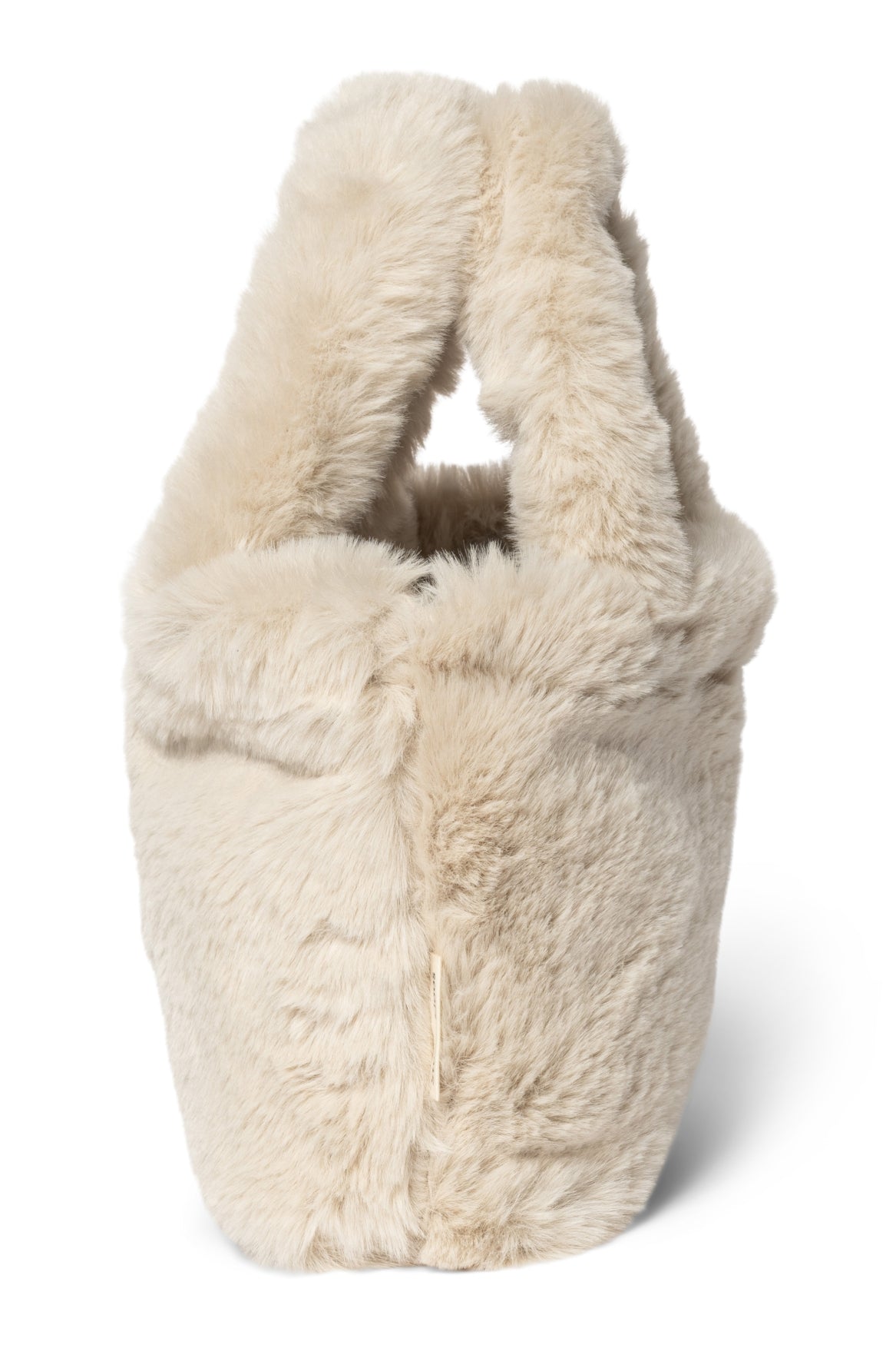 Faux Fur Mini Handtas | Naturel