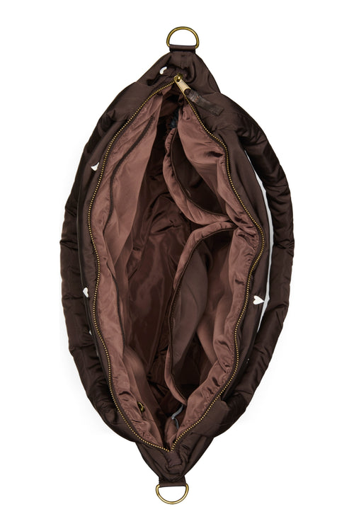 Bruine Hearts Puffy Luiertas