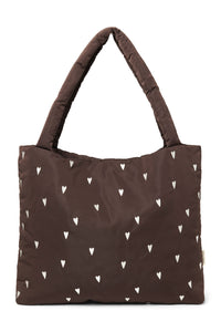  Bruine Hearts Puffy Mom Bag