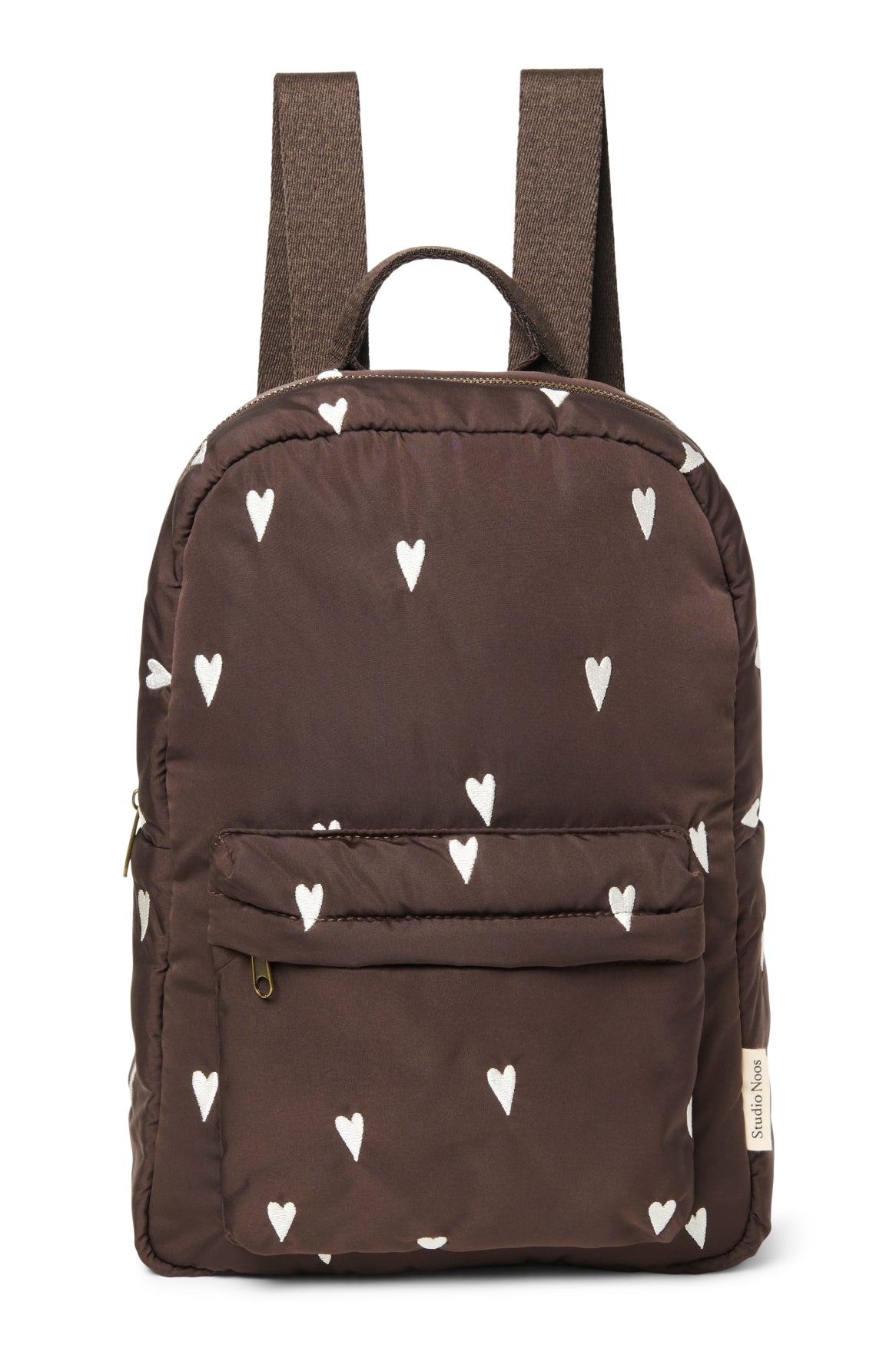 Matelassé Sac à dos Midi | Brun Hearts