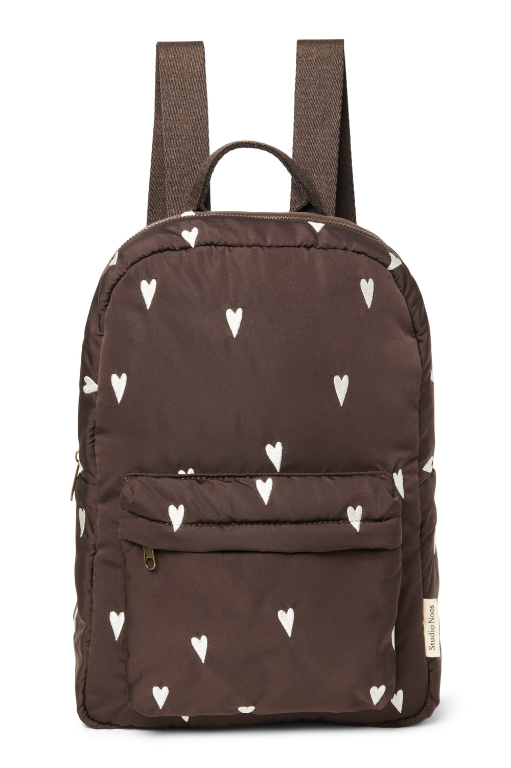 Matelassé Sac à dos Midi | Brun Hearts